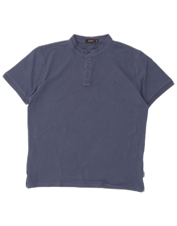 LIU JO Polo Homme Bleu Marine Moyen Coton