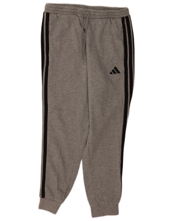 Adidas Pantalon de survêtement pour homme en coton moucheté Gris Taille L