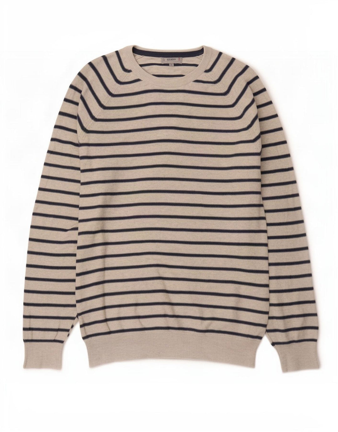 Marks & Spencer Pull col bateau pour homme Large gris rayé