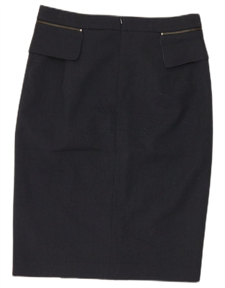 Oasis Jupe crayon femme UK 10 Small W28 Bleu marine Polyester