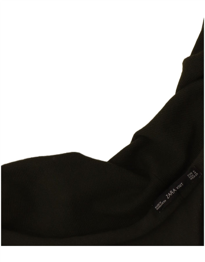Zara Cardigan ouvert surdimensionné pour femme UK 14 Kaki moyen