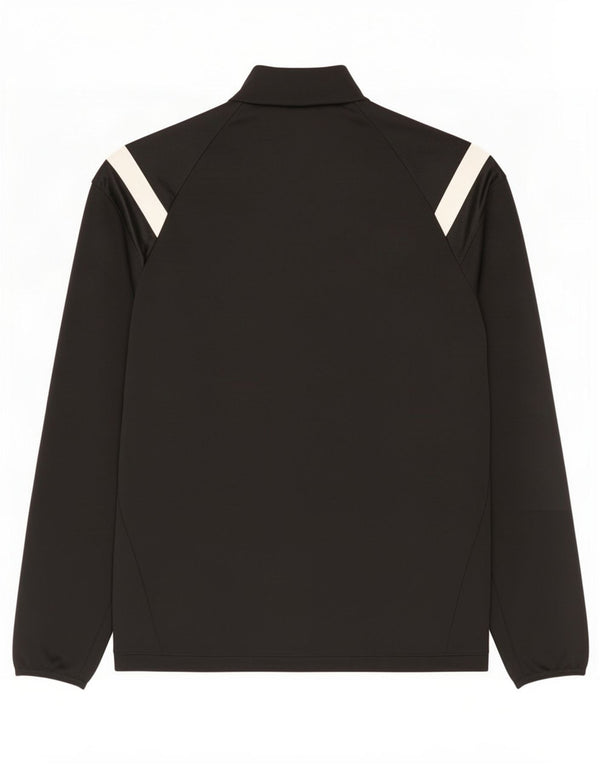 Adidas Hommes Climacool Zip Neck Sweatshirt Jumper Petit Noir Colorblock