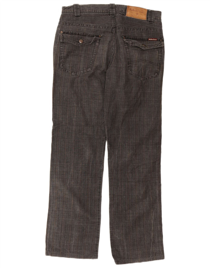 Marlboro Classics Pantalon Chino Droit Homme W33 L31 Gris Chevrons