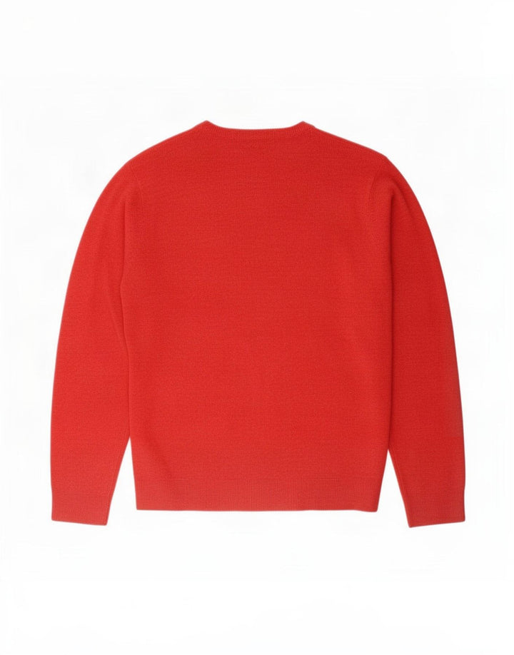 Marks & Spencer Pull Col V Homme Rouge Moyen Acrylique