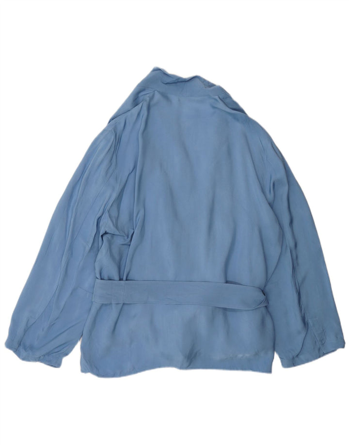 Zara Ensemble 2 pièces pour femme UK 20 2XL W40 L31 Bleu Viscose