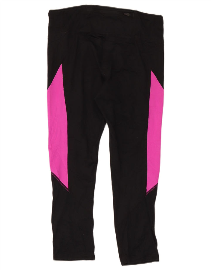 Nike Legging Dri Fit pour femme UK 12 Polyester color block noir moyen