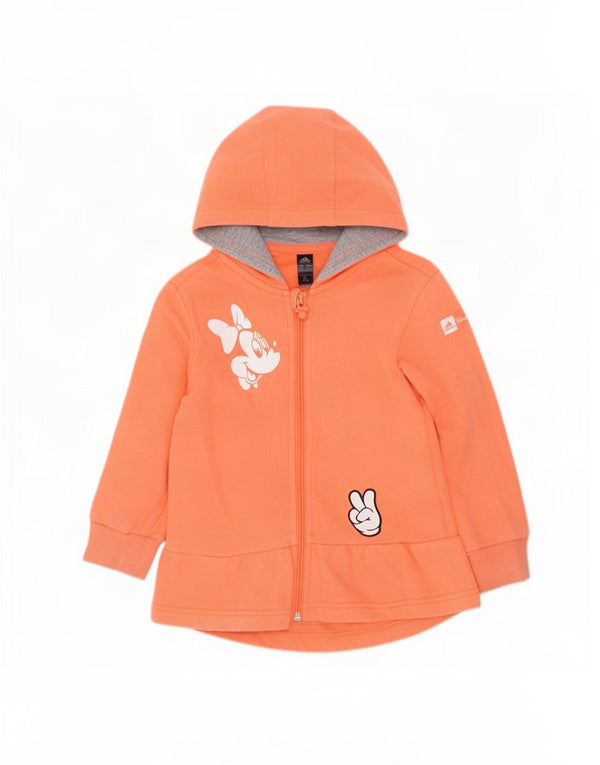 Adidas Pull à capuche zippé Disney Graphic pour bébé fille 18-24 mois Orange
