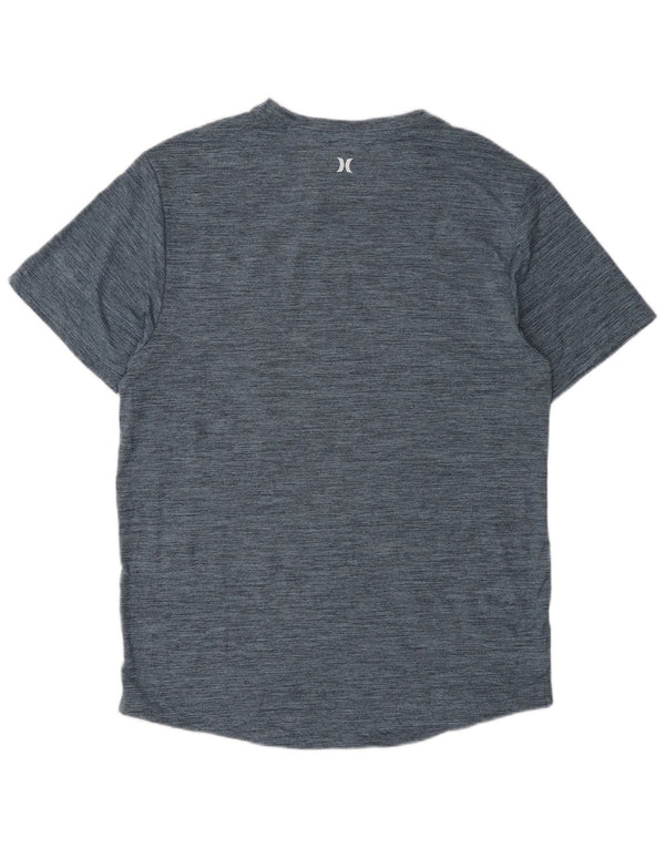 Hurley T-Shirt Graphique Homme Bleu Marine Moucheté Polyester