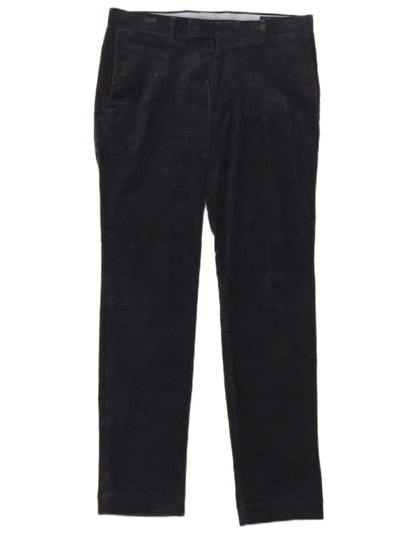 Polo Ralph Lauren Pantalon slim en velours côtelé pour homme W31 L32 Bleu marine en coton