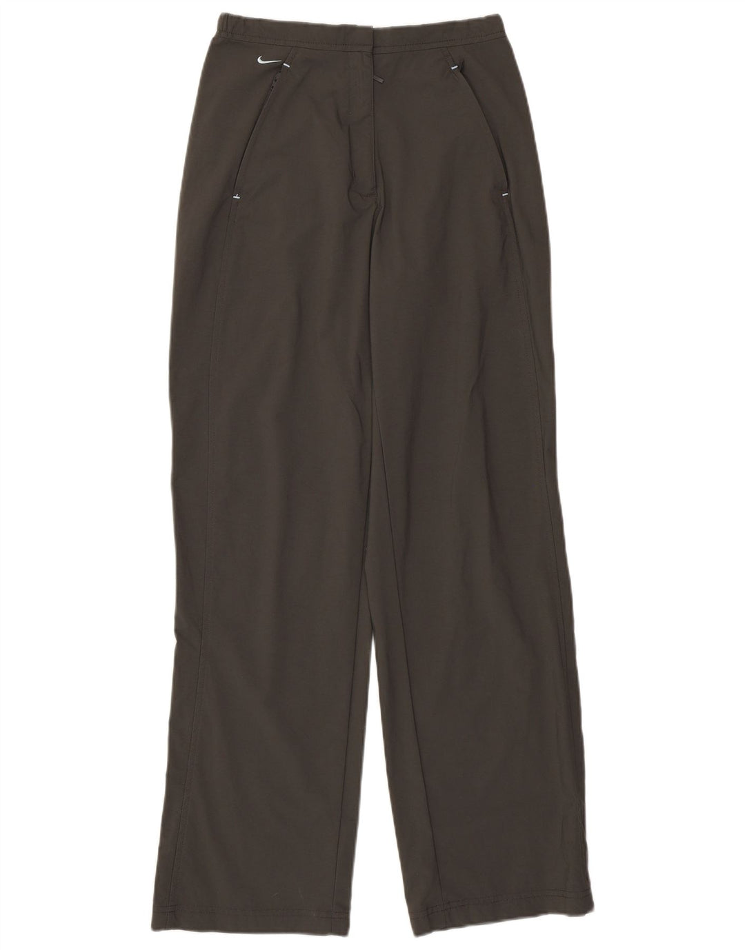 Pantalon droit Nike Femme UK 8/10 Small W26 L29 Gris Polyester