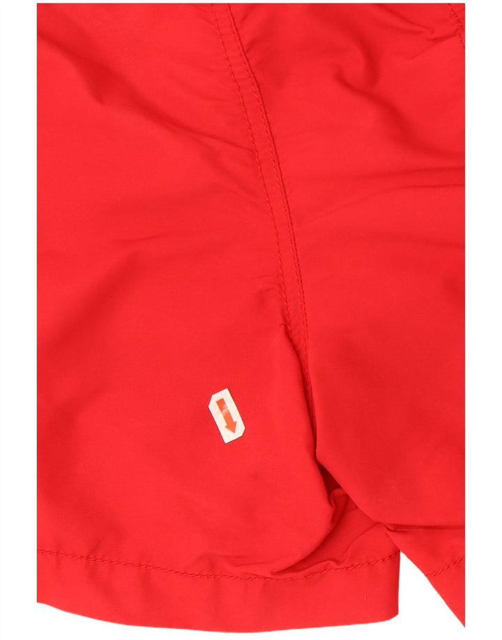 Bikkembergs Short de Bain Graphic Homme Rouge Moyen Polyamide