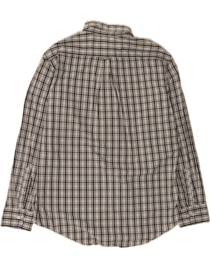 IZOD Mens Shirt Large Grey Check Cotton Vintage Izod and Second-Hand Izod from Messina Hembry 
