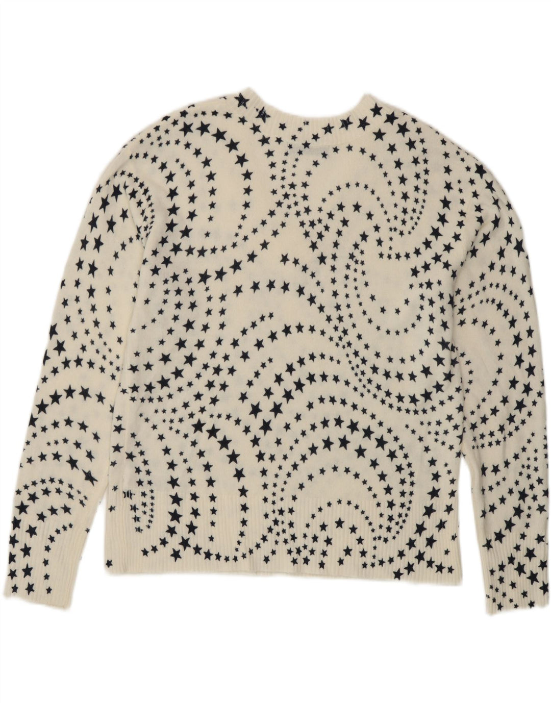 Marks & Spencer Pull col en V pour femme UK 14 Large Blanc