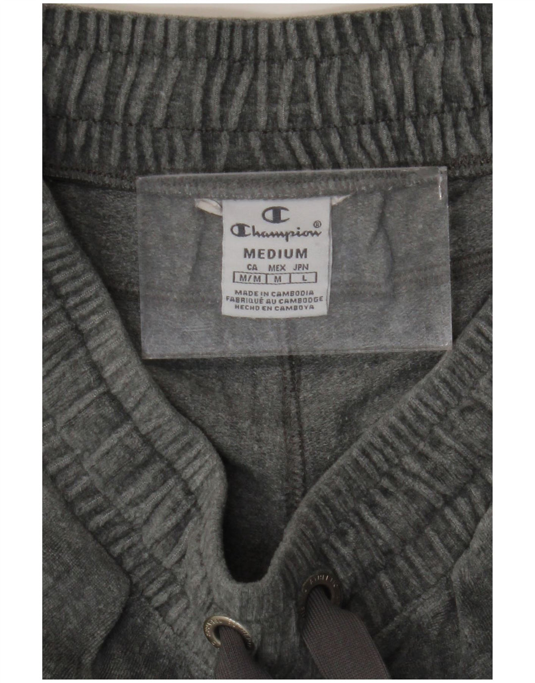 Champion Pantalon de survêtement en velours graphique pour femme UK 12 Gris moyen