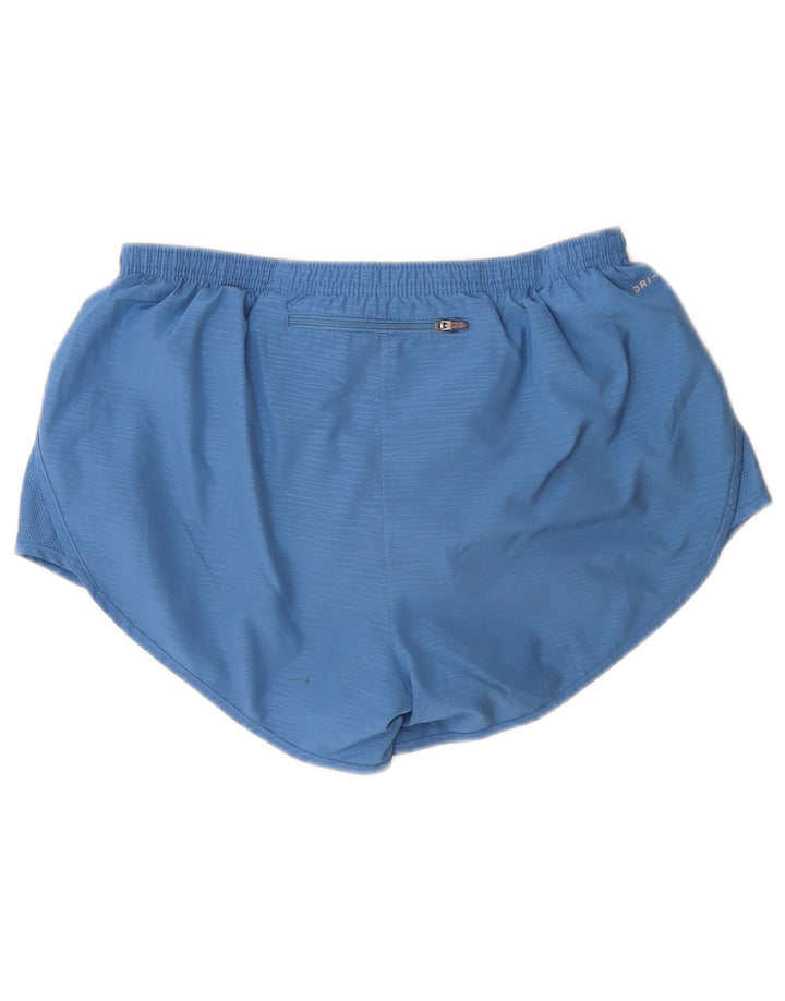 Nike Short de sport Dri Fit pour femme UK 12 Bleu moyen Polyester