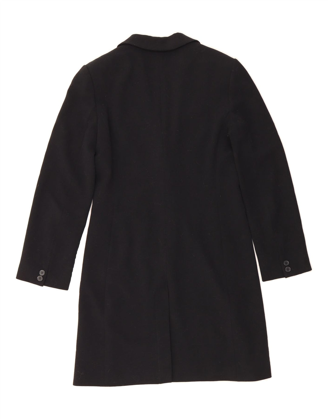 SISLEY Womens Overcoat IT 42 Medium Black Polyester Vintage Sisley and Second-Hand Sisley from Messina Hembry 