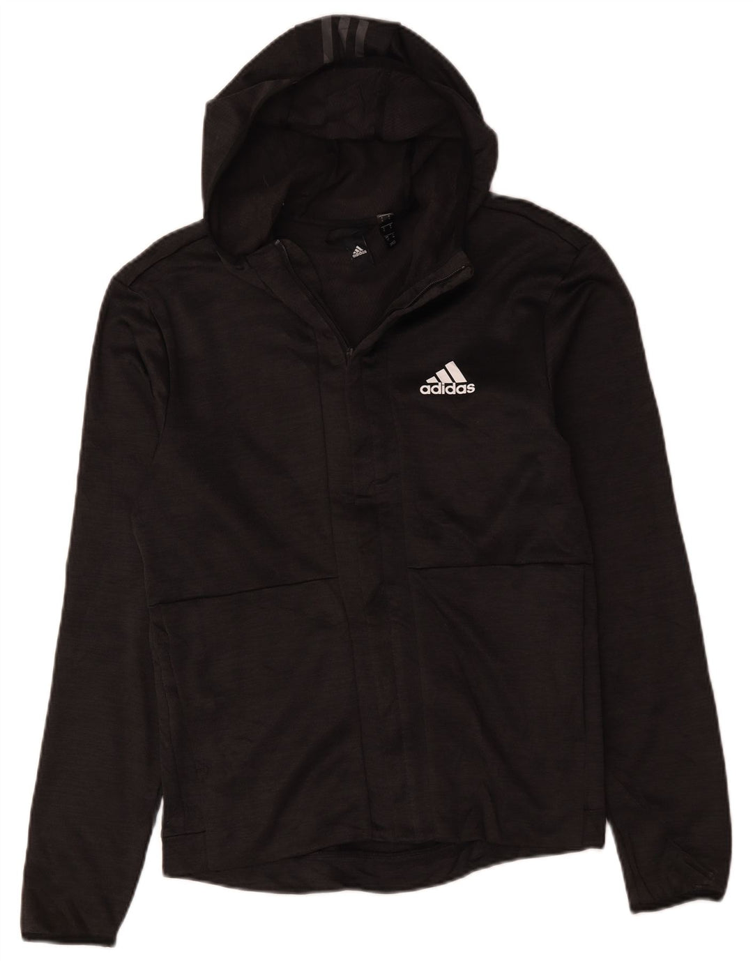 Adidas Veste de survêtement à capuche pour homme Petit gris Polyester