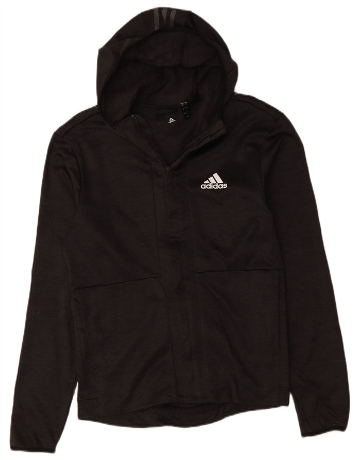 Adidas Veste de survêtement à capuche pour homme Petit gris Polyester