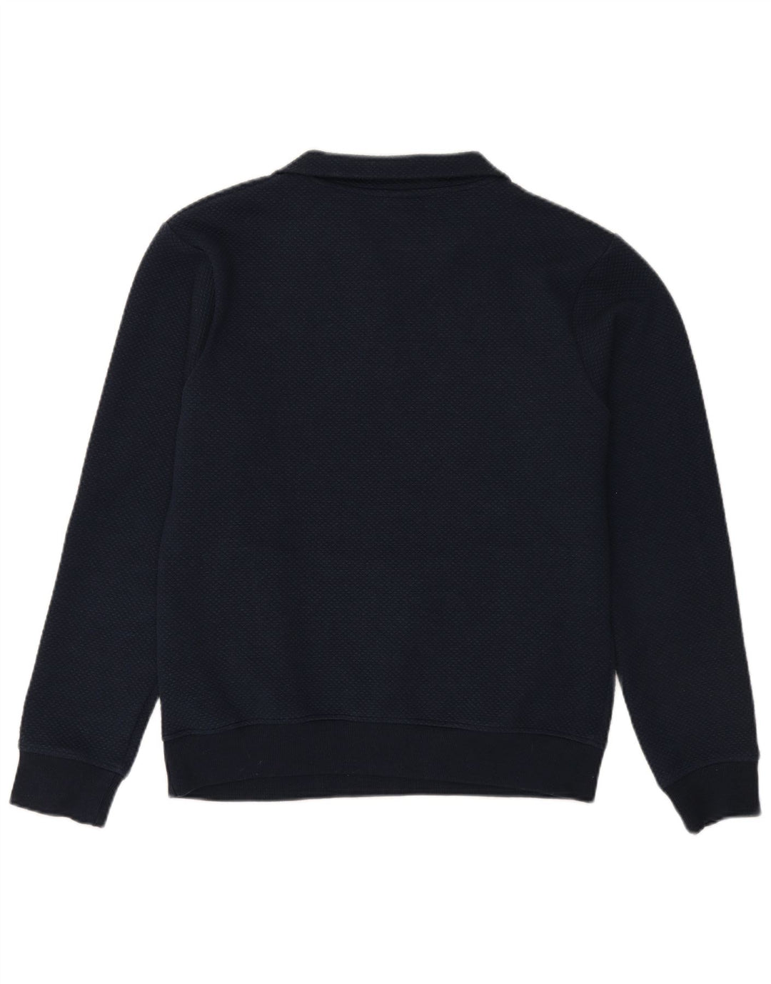 BENCH Sweat-shirt à col boutonné pour homme en polyester bleu marine moyen