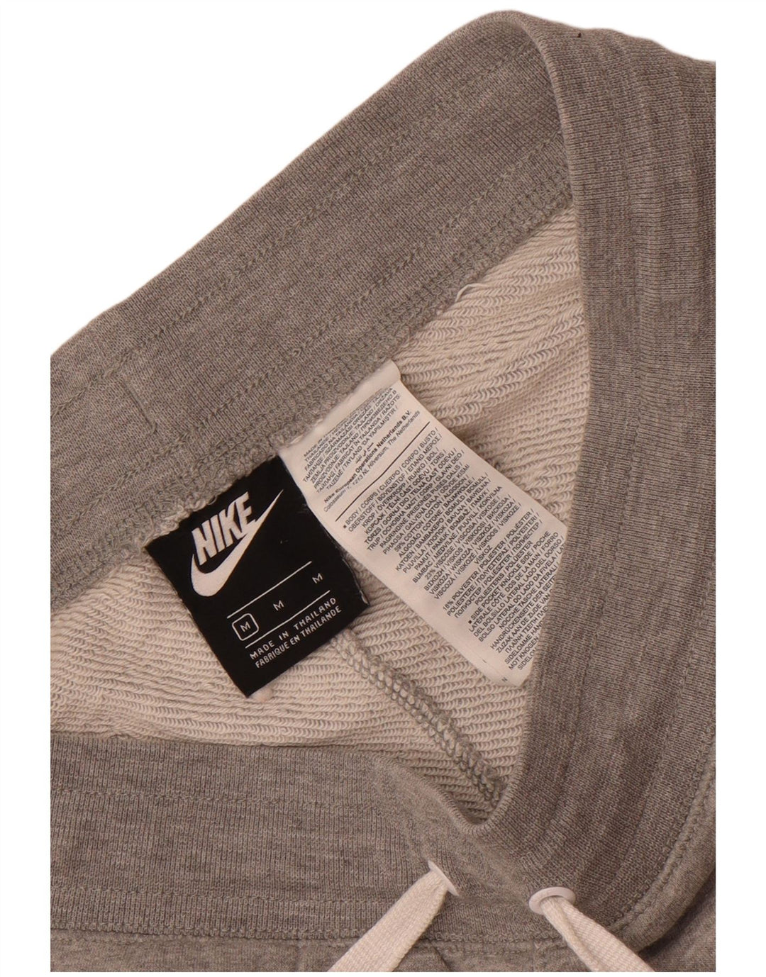 Nike Short de sport graphique en coton gris moyen pour homme