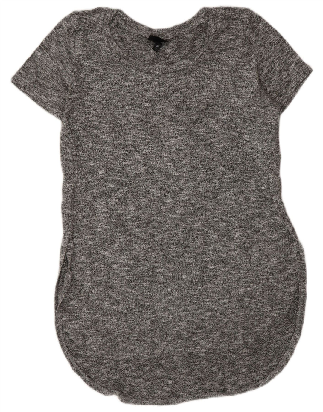 MOSSIMO Robe T-Shirt Femme UK 14 Rayonne Mouchetée Gris Moyen