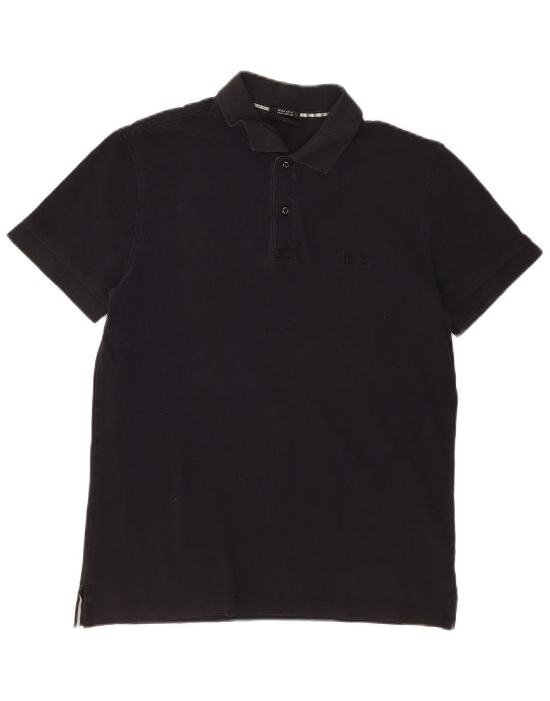 Hugo Boss Polo Regular Fit Bleu Marine Moyen Coton