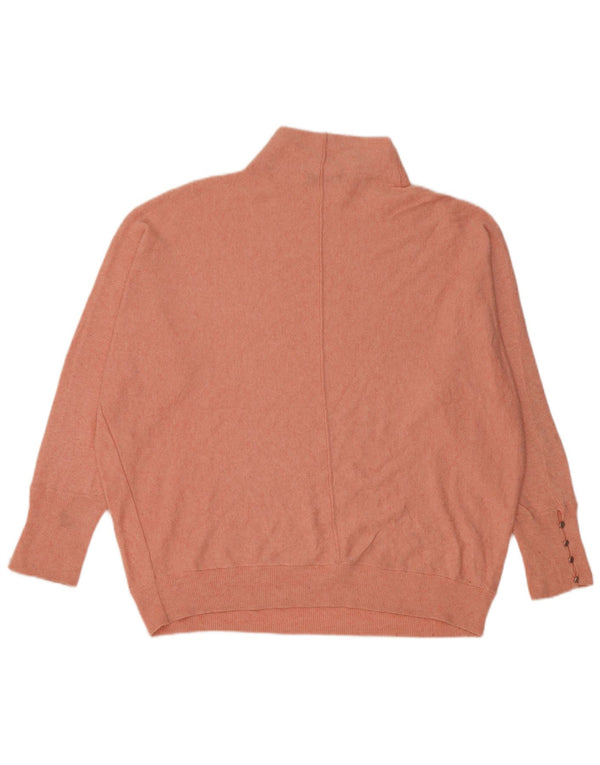 MINT VELVET Pull surdimensionné à col roulé pour femme UK 16 Large Rose