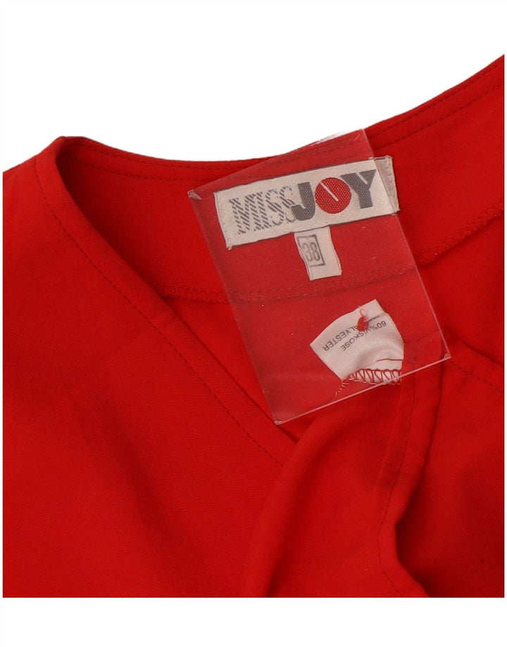 Miss Joy Chemisier à manches courtes pour femme EU 38 Viscose rouge moyen