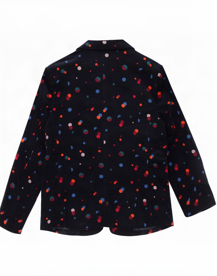 Monsoon Veste Blazer 1 Bouton Femme UK 14 Bleu Marine Moyen Coton