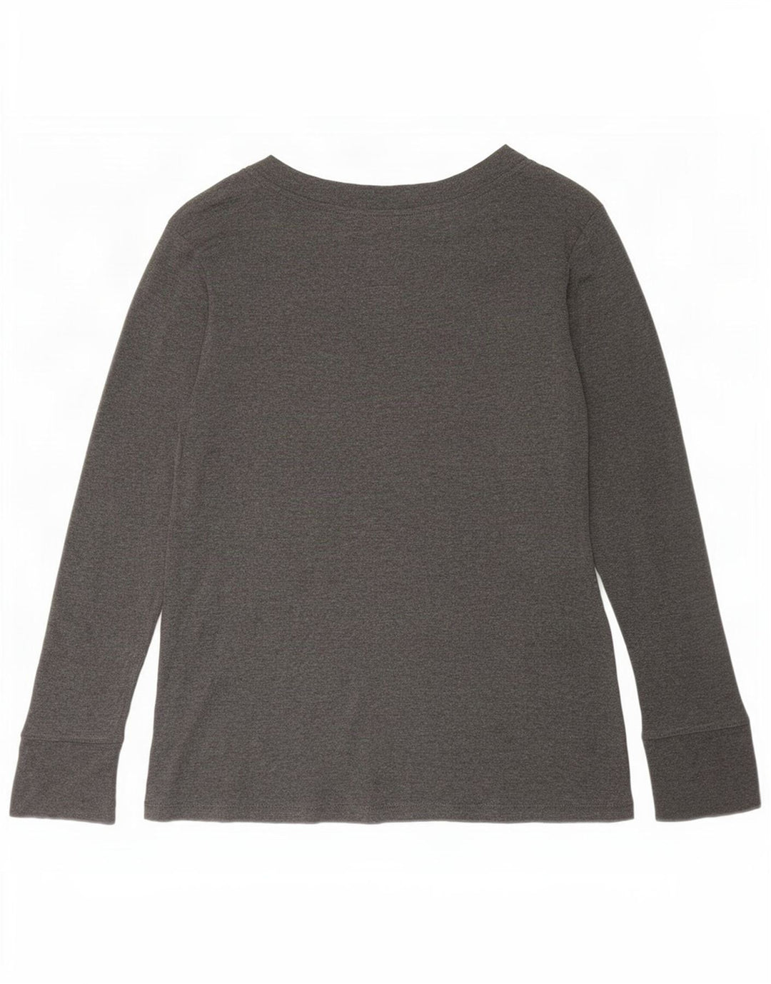Gap Haut Femme Manches Longues UK 44 Large Gris Coton