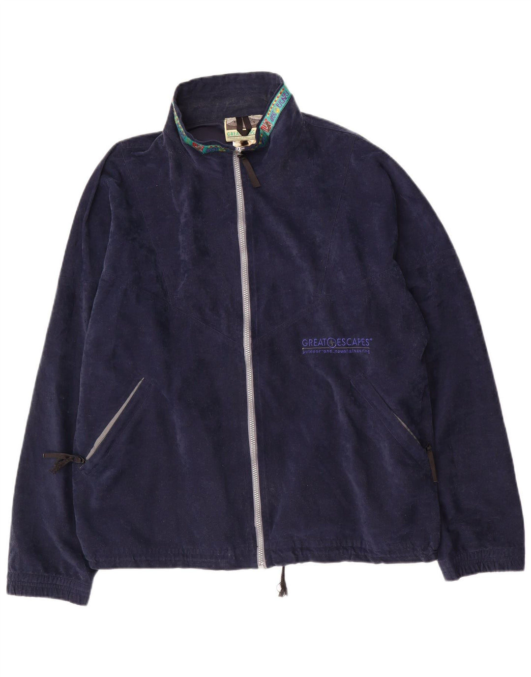 GREAT ESCAPES Veste Polaire Homme UK 42 XL Bleu Marine Polyester