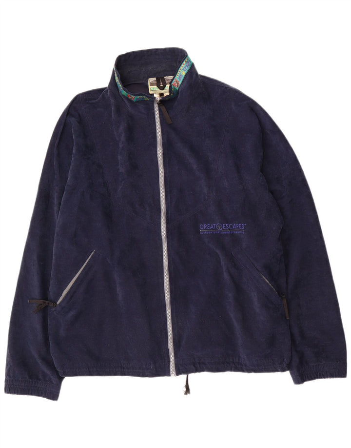GREAT ESCAPES Veste Polaire Homme UK 42 XL Bleu Marine Polyester