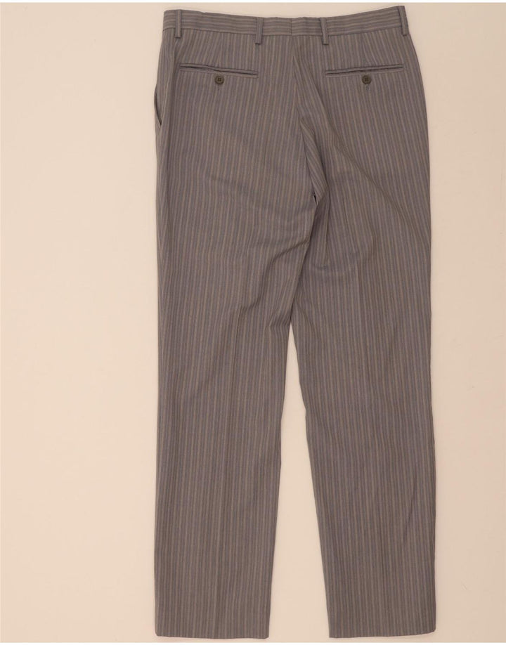 Ferre Costume 2 pièces 3 boutons pour homme IT 50 Large W34 L33 Viscose rayée grise