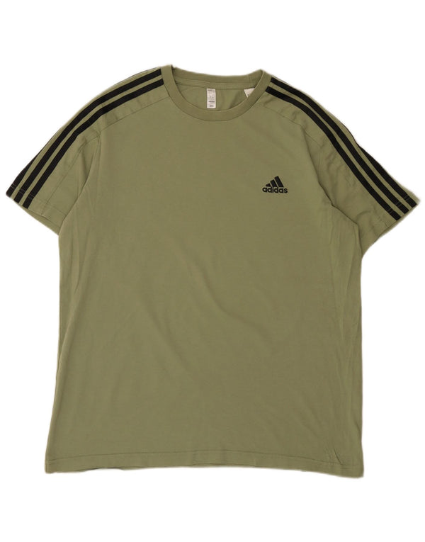 Adidas T-Shirt Homme Haut Large Kaki