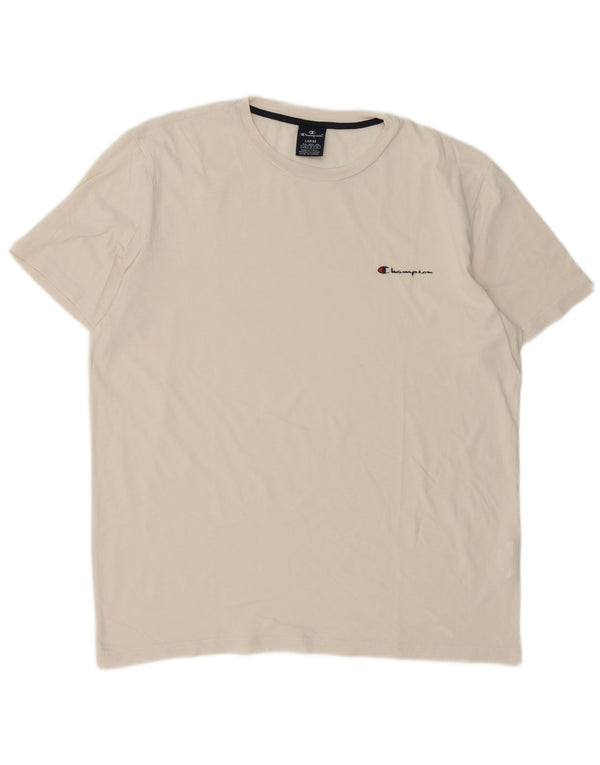 Champion T-Shirt Homme Grand Blanc Coton