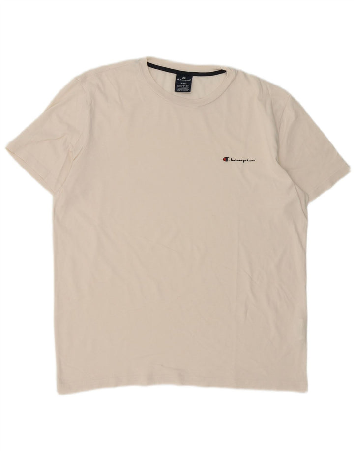 Champion T-Shirt Homme Grand Blanc Coton