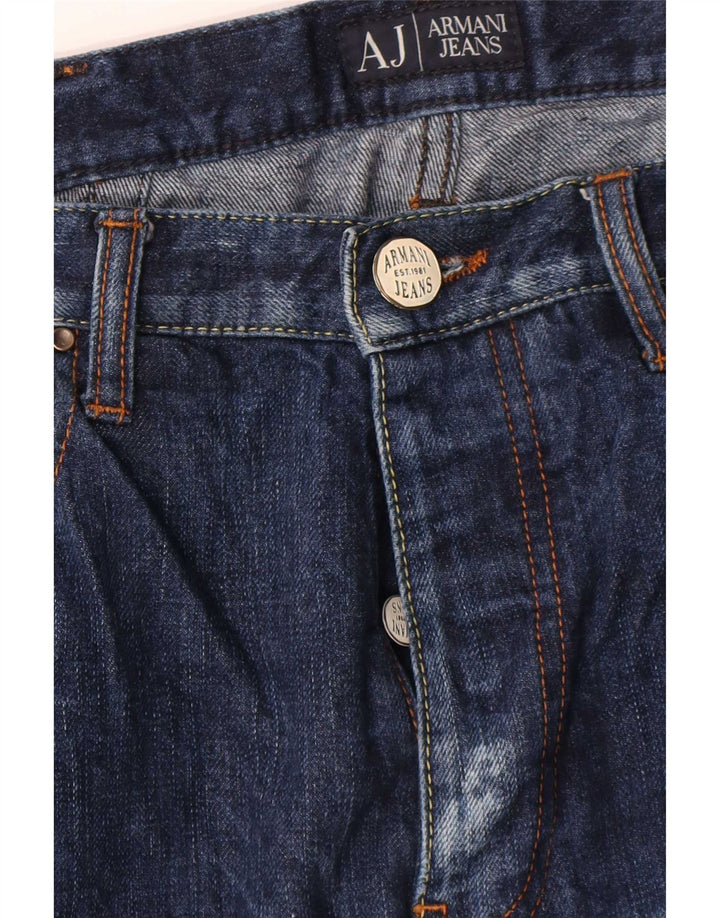 Armani Jean droit W32 L35 bleu marine pour homme