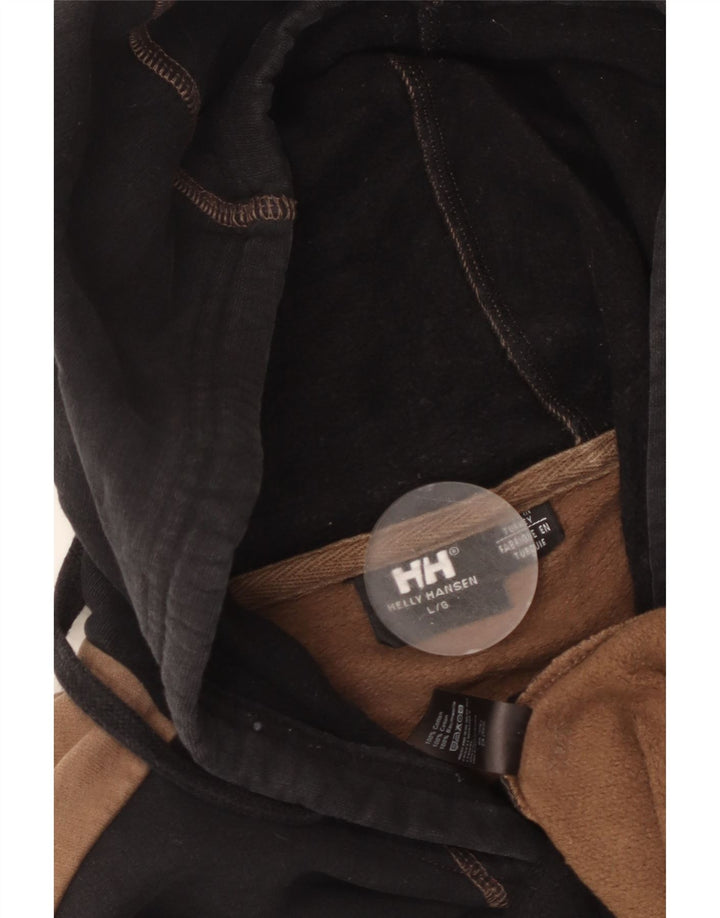 Helly Hansen Pull à capuche graphique pour homme en coton color block Noir Taille L