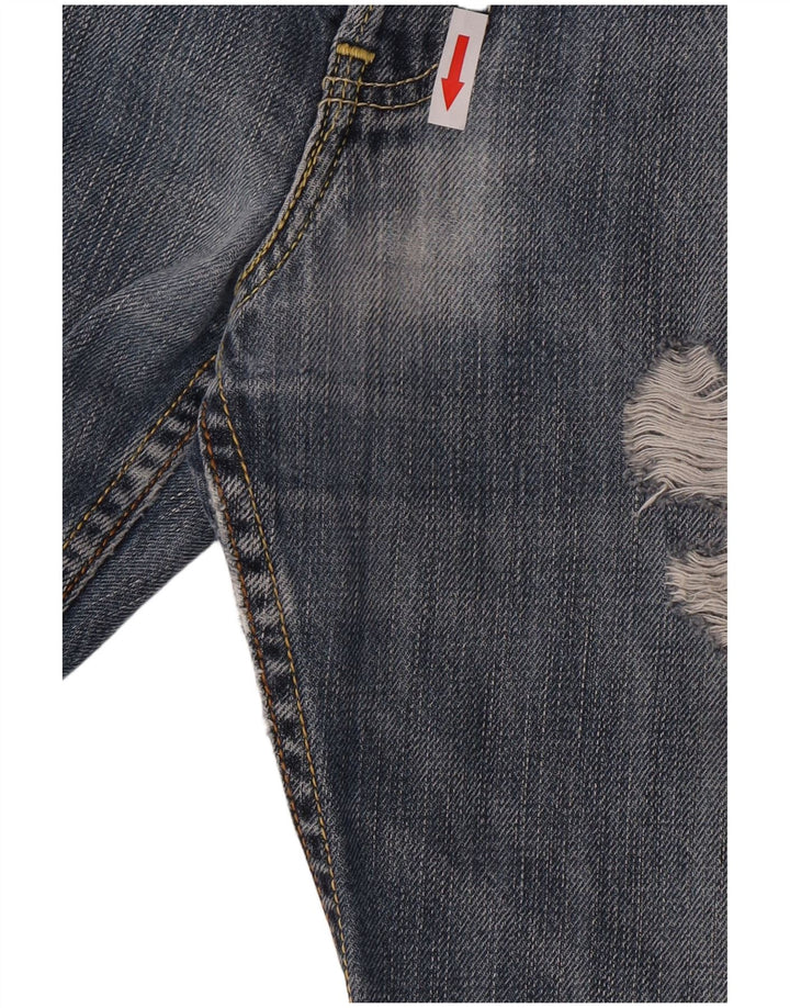 Levi's Jean Droit 501 Vieilli Homme W32 L28 Bleu Coton