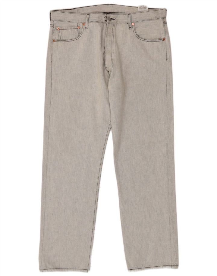 Levi's Jean Droit 501 Homme W38 L34 Gris Coton