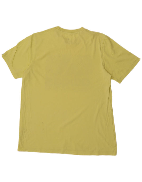 Adidas T-shirt graphique pour hommes, grand coton jaune