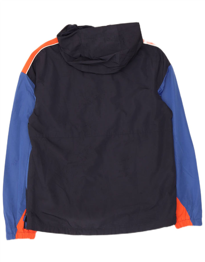 SUPERDRY Veste Anorak à capuche pour homme UK 38 Bleu marine moyen Colourblock