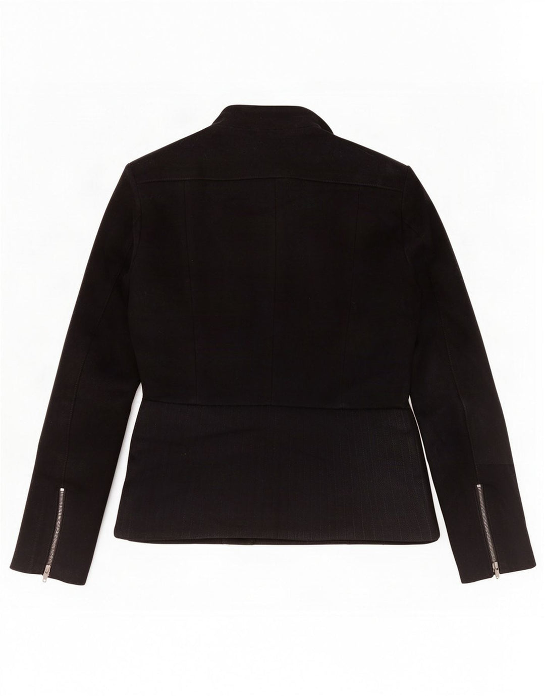 Reiss Veste de motard pour femme UK 10 Petite laine noire