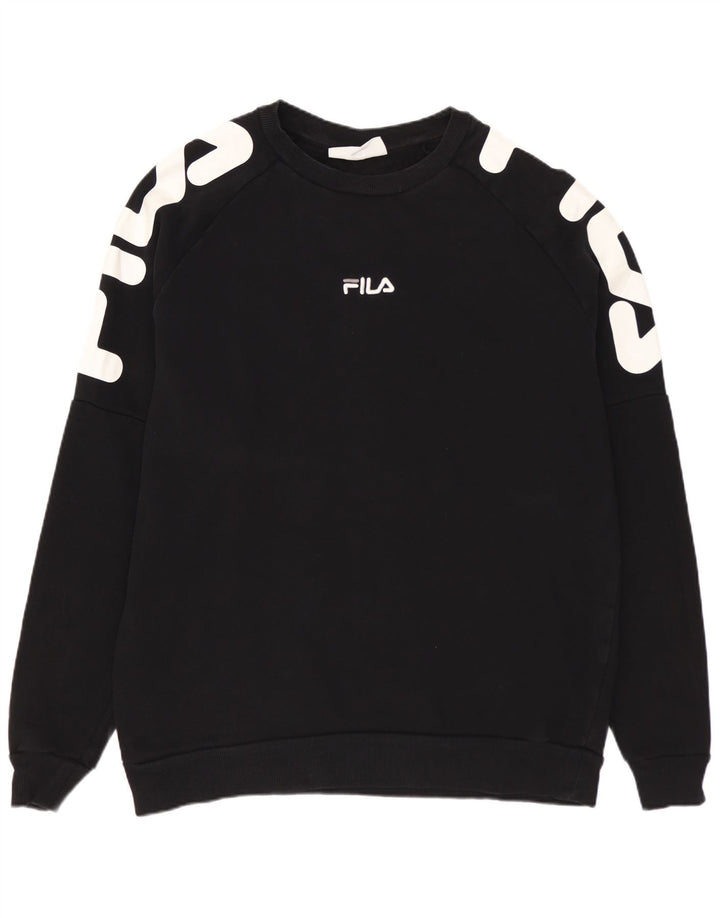 FILA Sweat-Shirt Graphique Homme XL Noir Coton