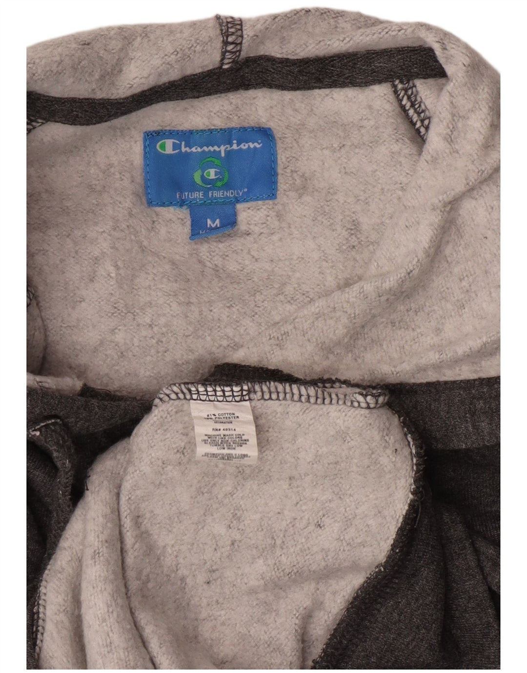 Champion Pull à capuche pour femme UK 12 Gris moyen Coton