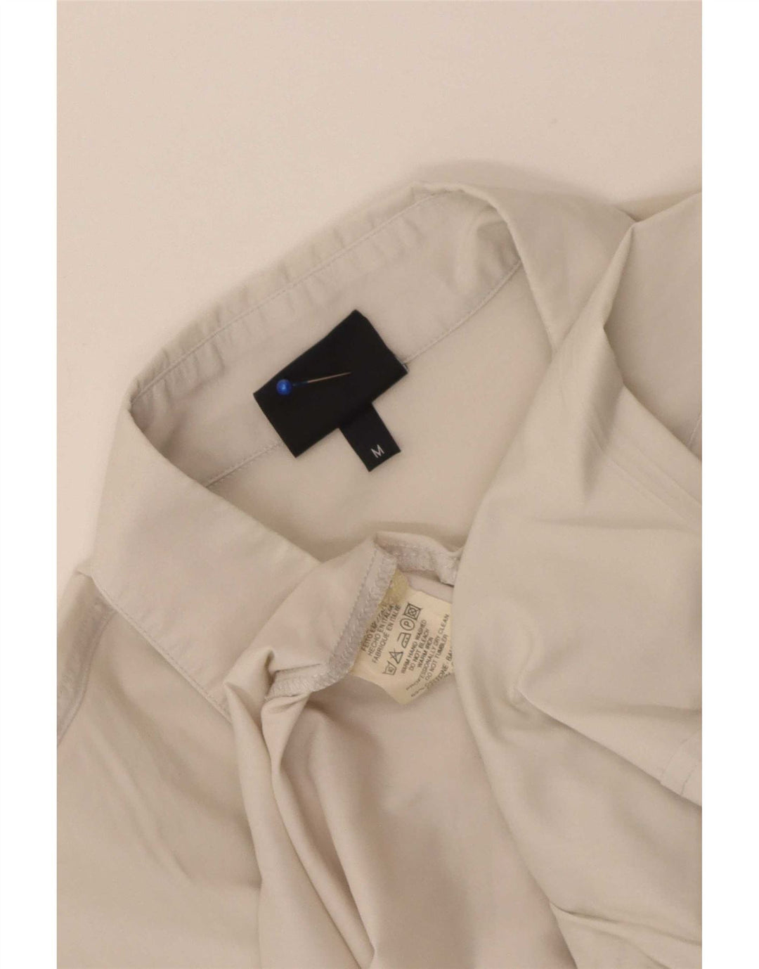 Trussardi Jeans Chemise à Manches Courtes Homme Blanc Moyen Coton