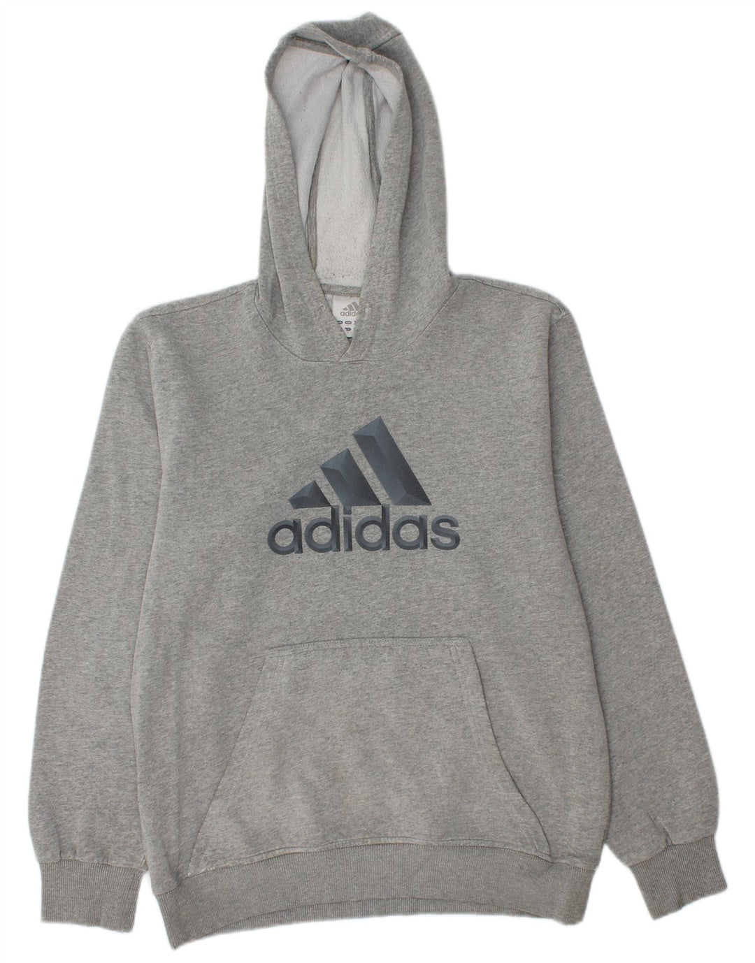 ADIDAS Pull à Capuche Graphique Homme Gris Moyen