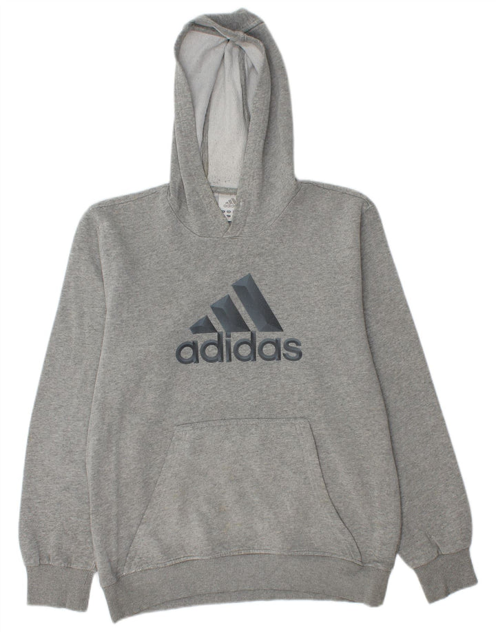 ADIDAS Pull à Capuche Graphique Homme Gris Moyen