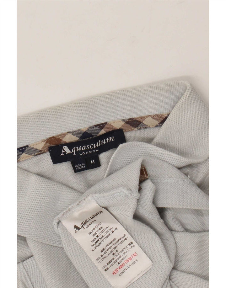 Aquascutum Polo Homme Gris Moyen Coton