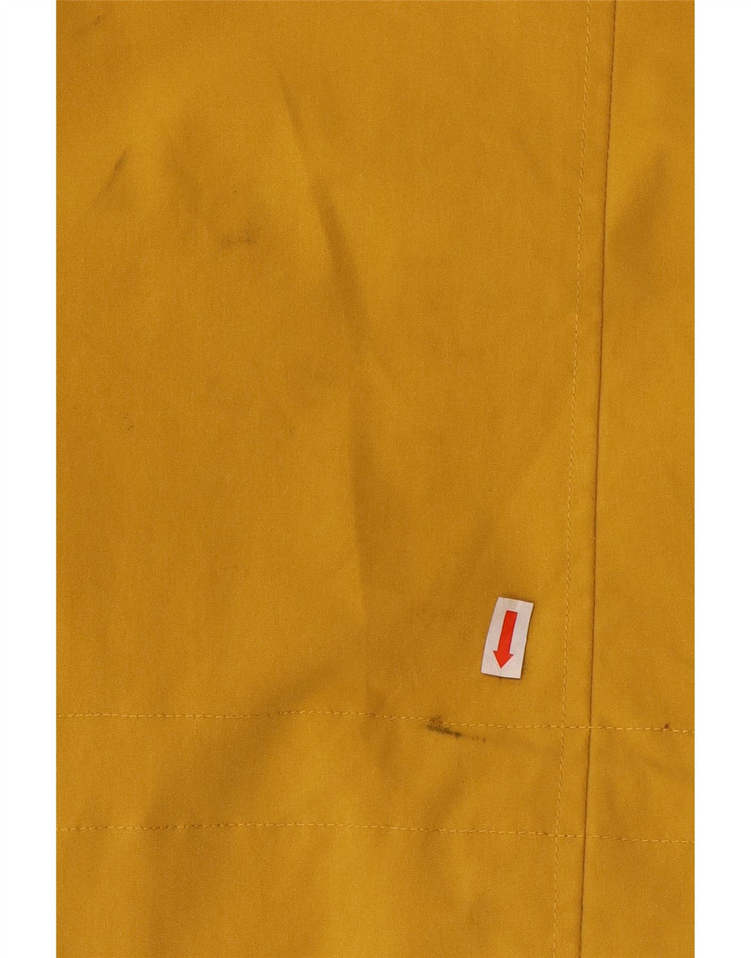 FAT FACE Manteau imperméable surdimensionné à capuche pour femme UK 16 Large Jaune Polyester